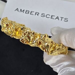 Amber Sceats 24K Gold Plated Emery Cuff Bracelet